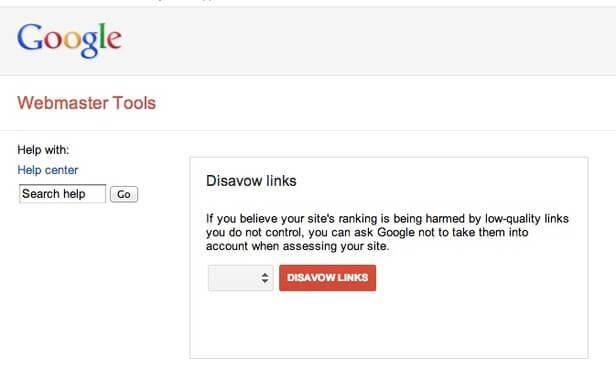 disavow tool