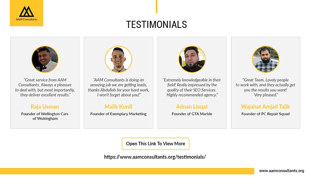 AAM Consultants Reviews and Testimonials