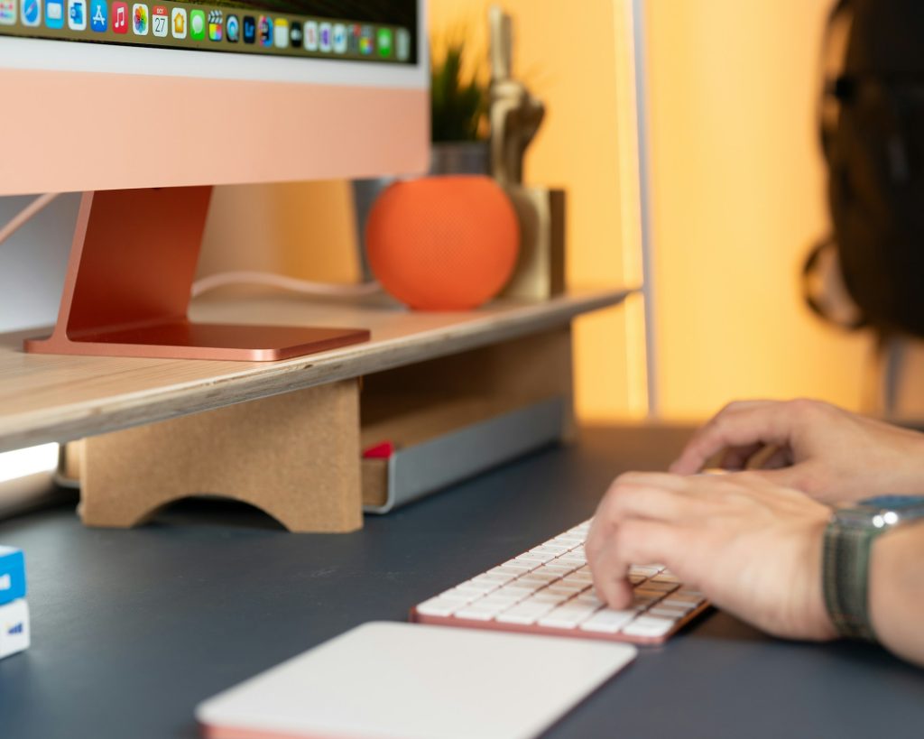 Wooden desk shelf – simplicity and space in one 1